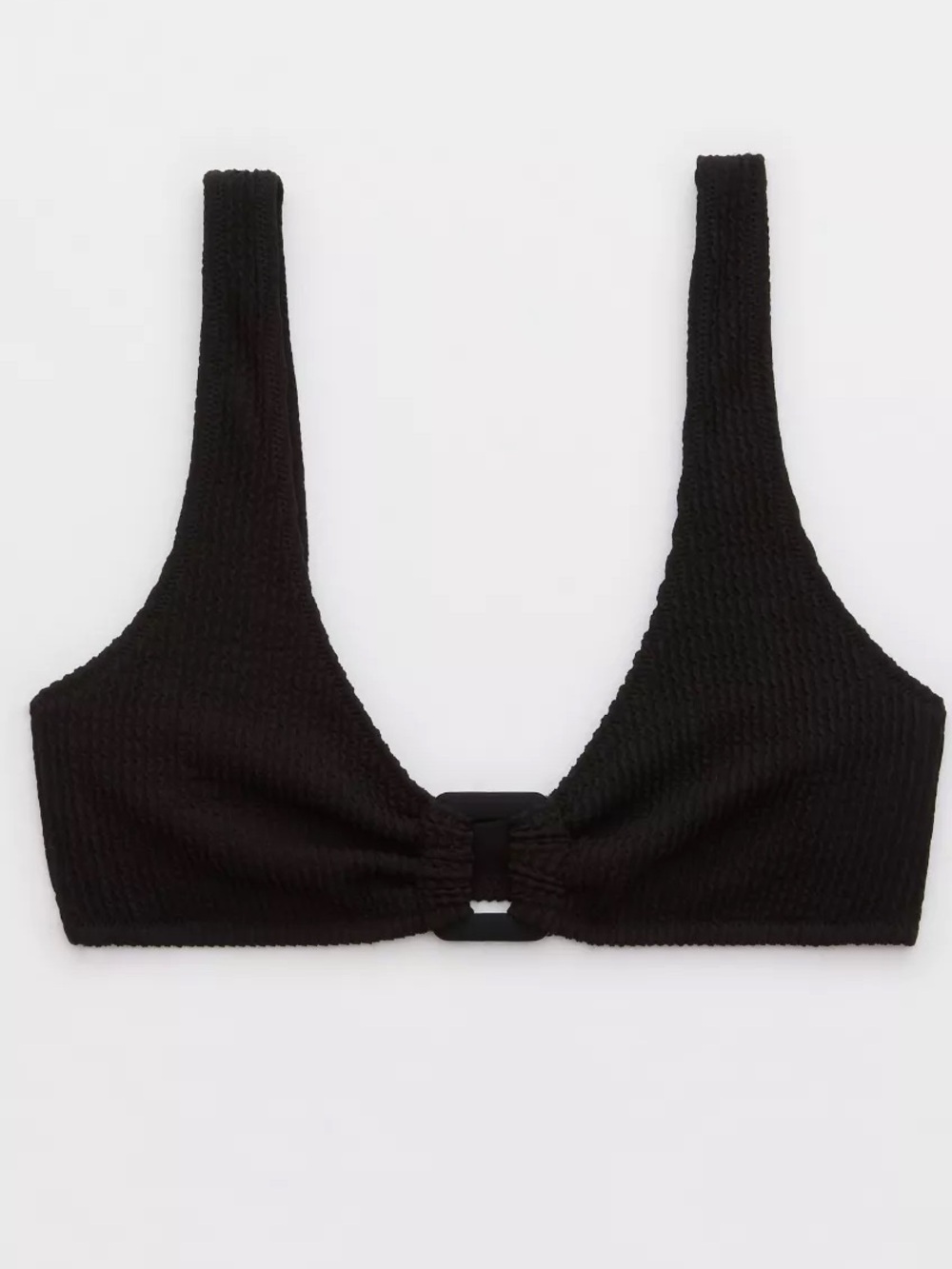 Aerie Crinkle Ring Wide Strap Scoop Bikini Top
